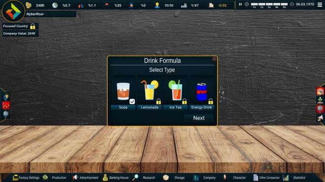 Drink Pro Tycoon PC Crack