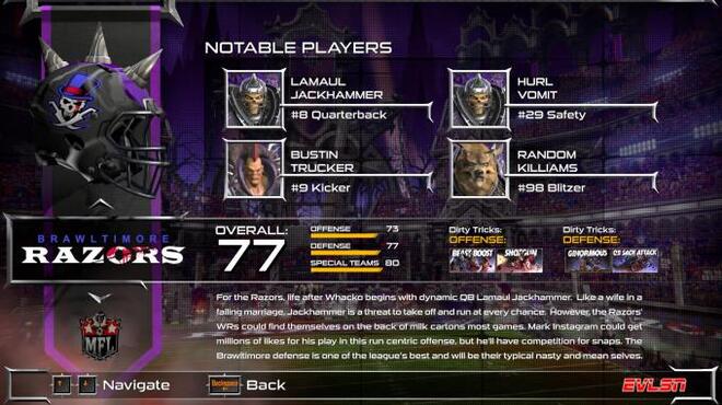 Mutant Football League Brawltimore Razors Torrent Download