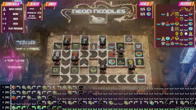 Neon Noodles - Cyberpunk Kitchen Automation PC Crack Neon Noodles - Cyberpunk Kitchen Automation PC Crack