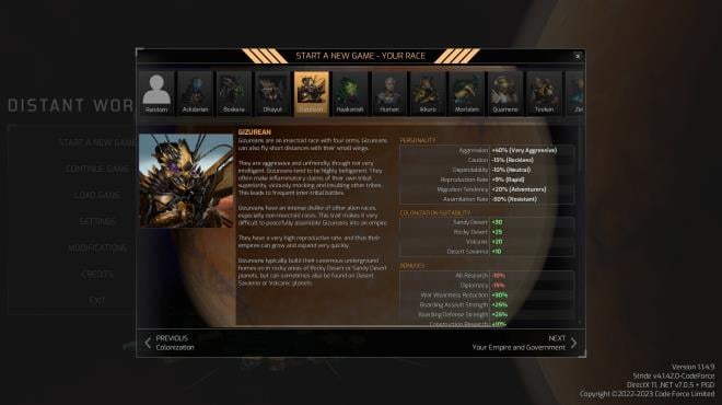 Distant Worlds 2 Factions Quameno and Gizurean PC Crack