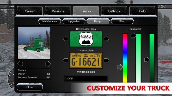 Arctic Trucker Simulator PC Crack