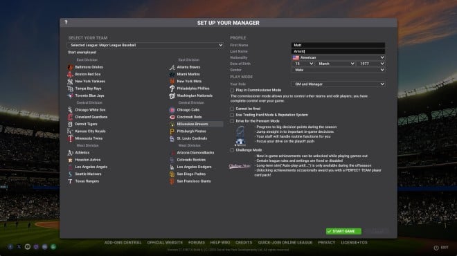 Out of the Park Baseball 27 PC Crack