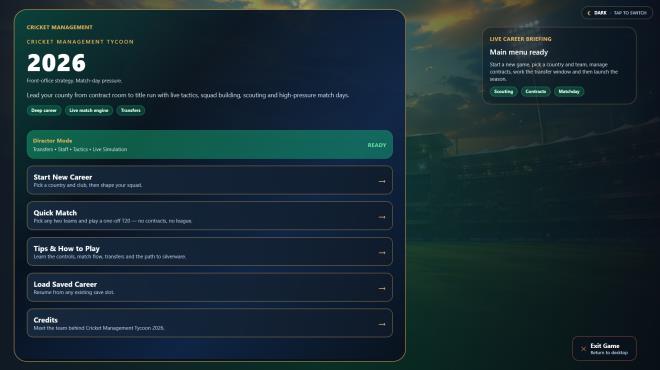 Cricket Management Tycoon PC Crack Cricket Management Tycoon PC Crack